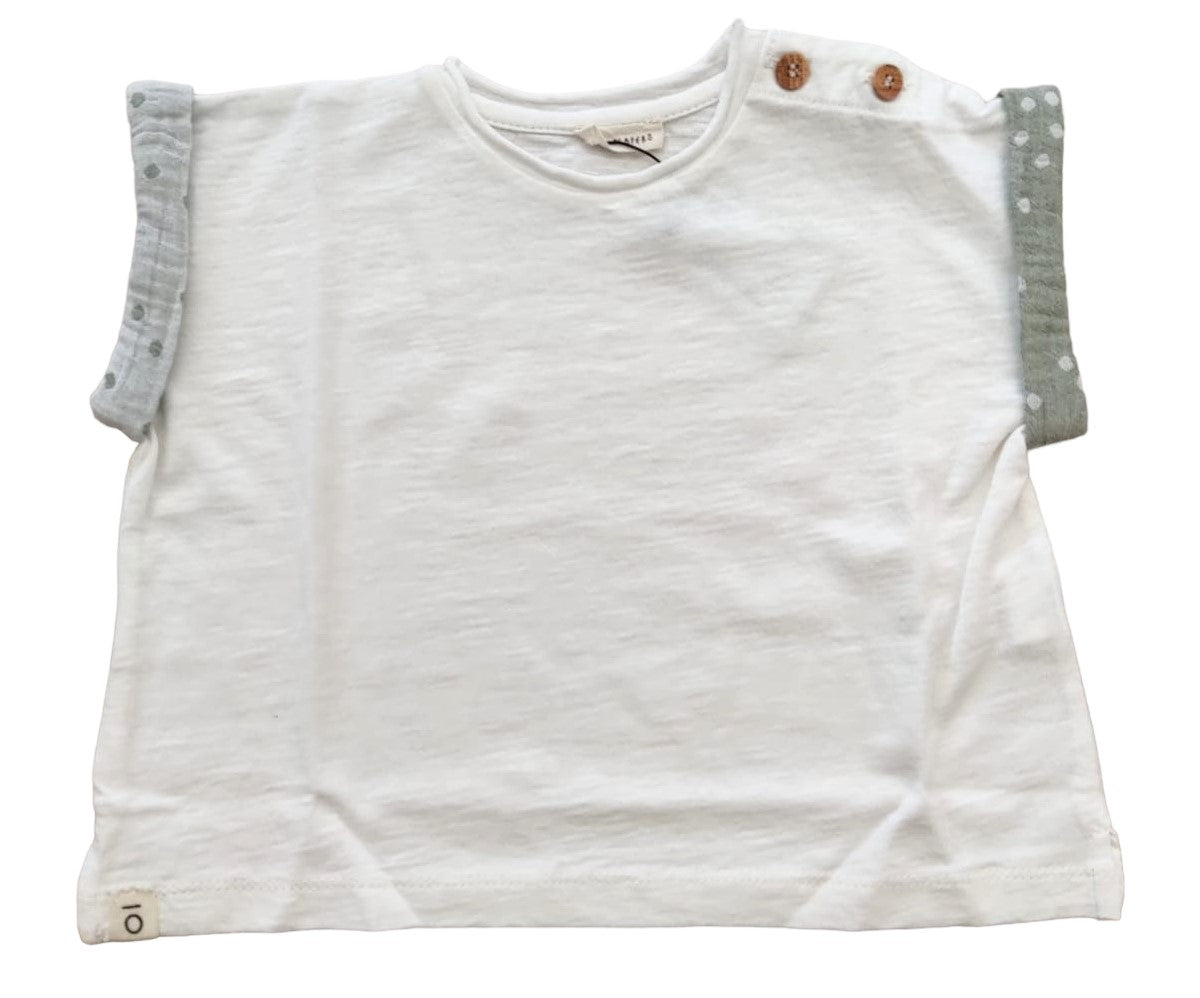 T-Shirt Cropped in Jersey Fiammato MAPERO'