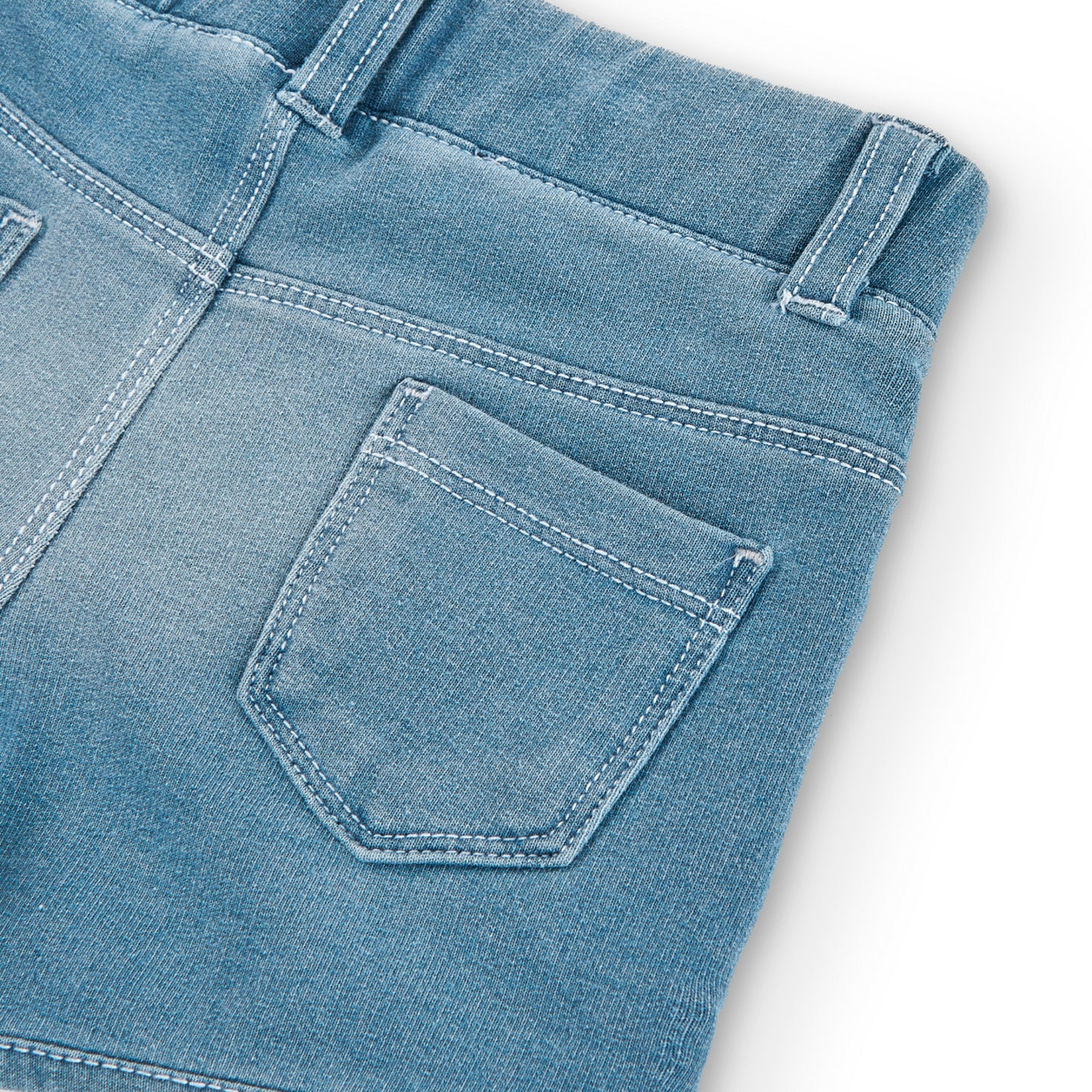 BOBOLI DENIM SWEATSHIRT SHORT