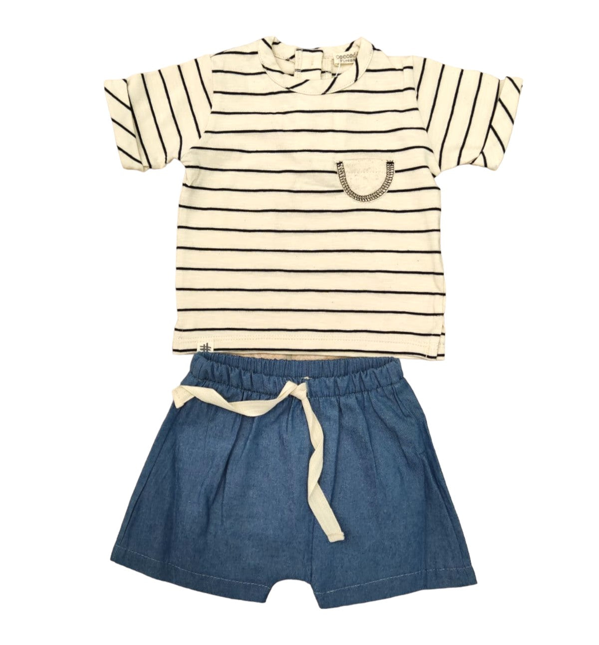 2 Piece Set in Jersey and Chambray COCCODE'