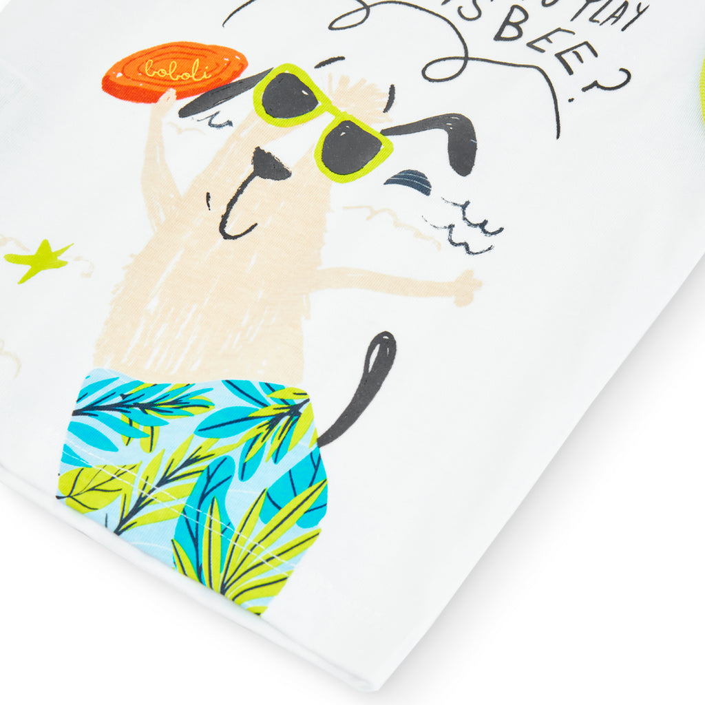 JERSEY T-SHIRT WITH BOBOLI BRACES
