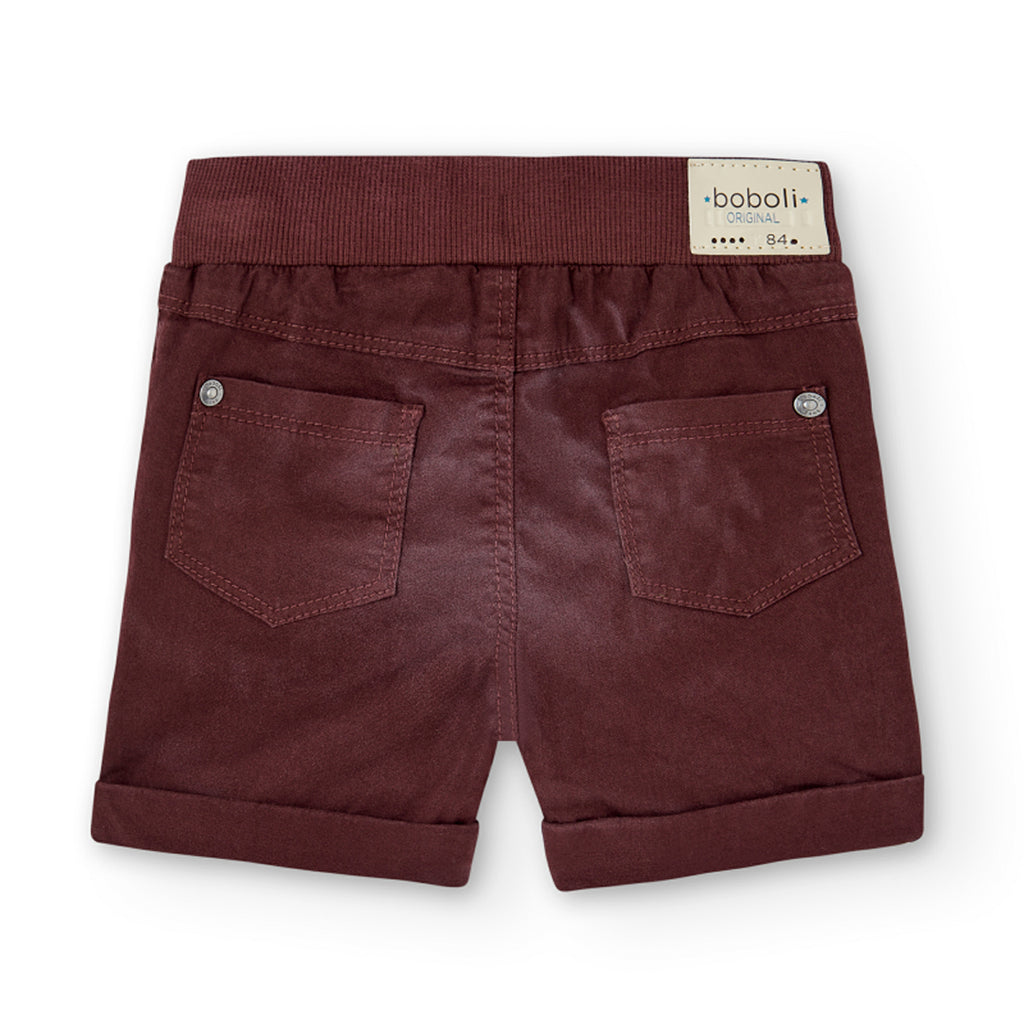 BOBOLI ELASTIC GABARDINE BERMUDA SHORTS