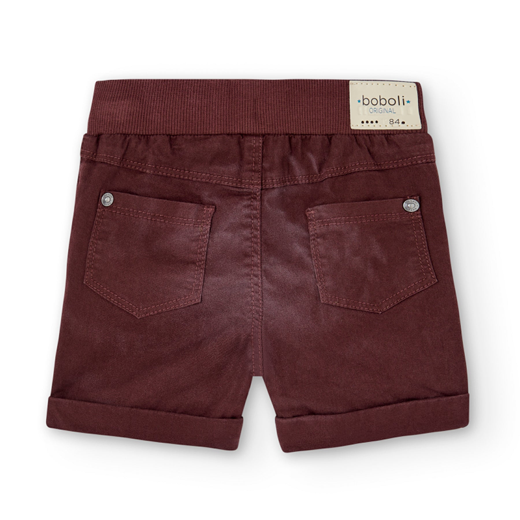 BOBOLI ELASTIC GABARDINE BERMUDA SHORTS