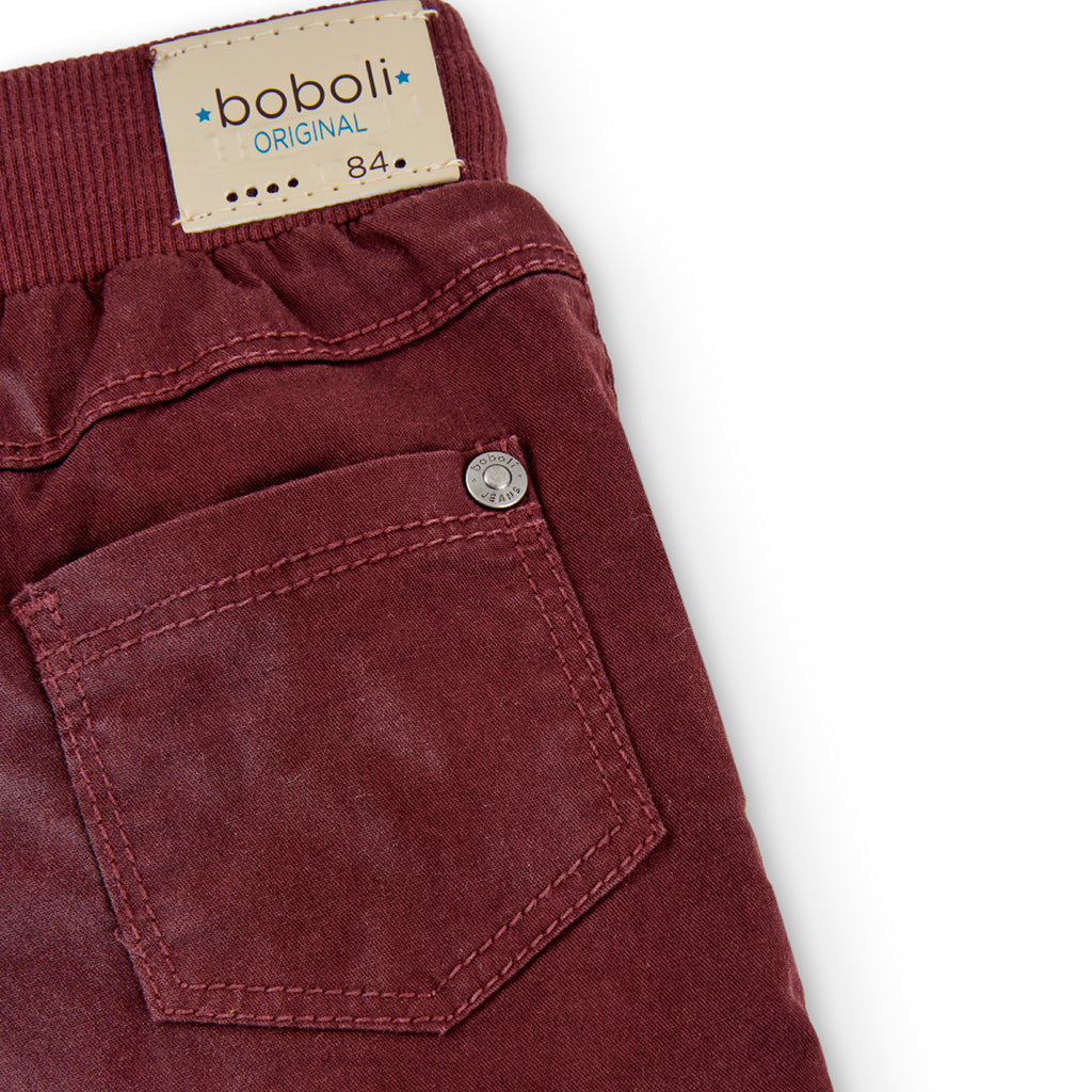 BOBOLI ELASTIC GABARDINE BERMUDA SHORTS