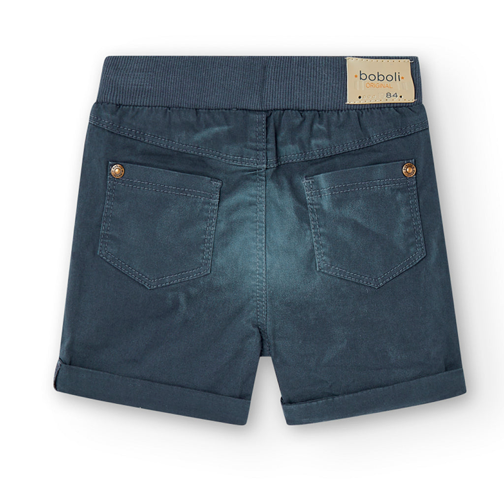 BOBOLI ELASTIC GABARDINE BERMUDA SHORTS
