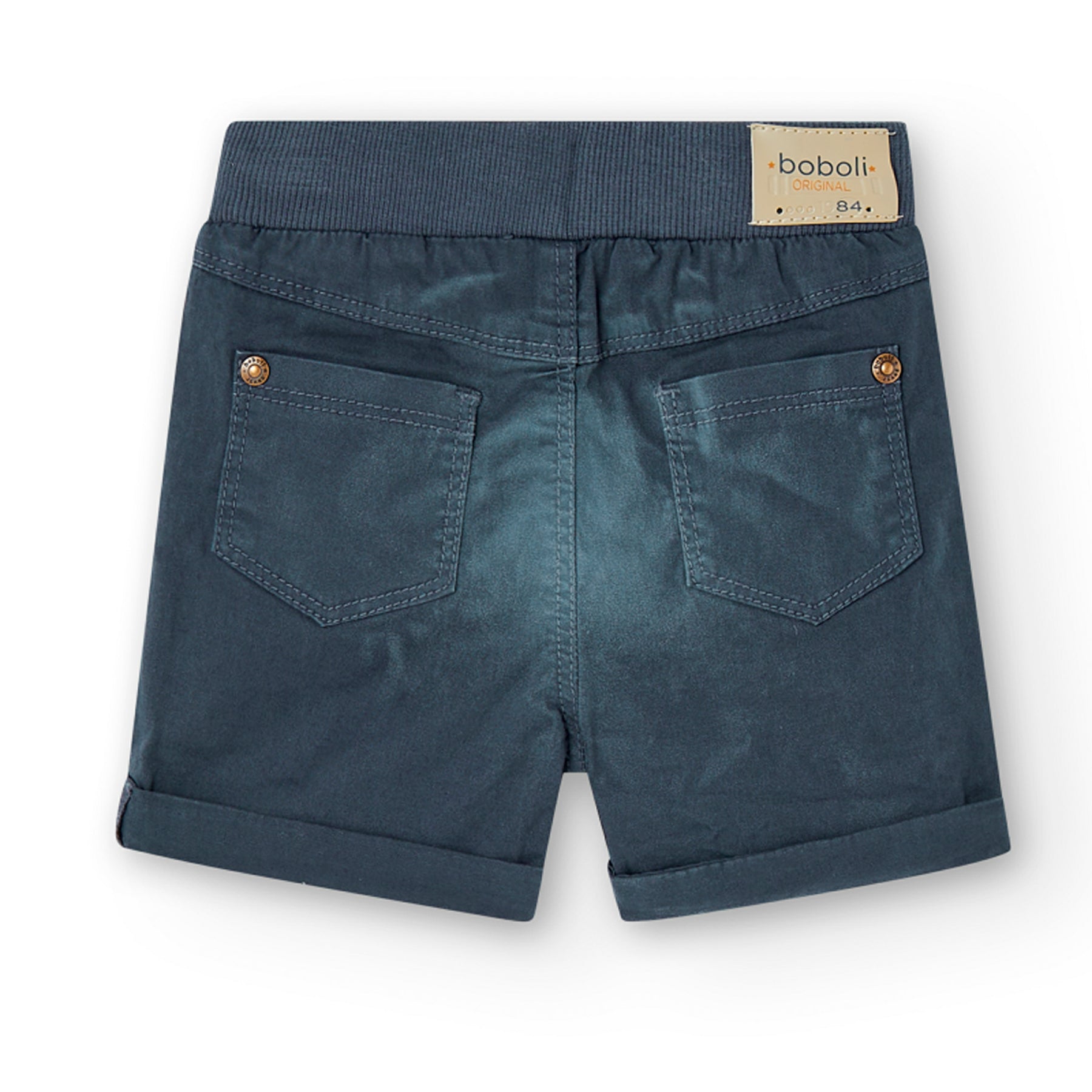 BOBOLI ELASTIC GABARDINE BERMUDA SHORTS